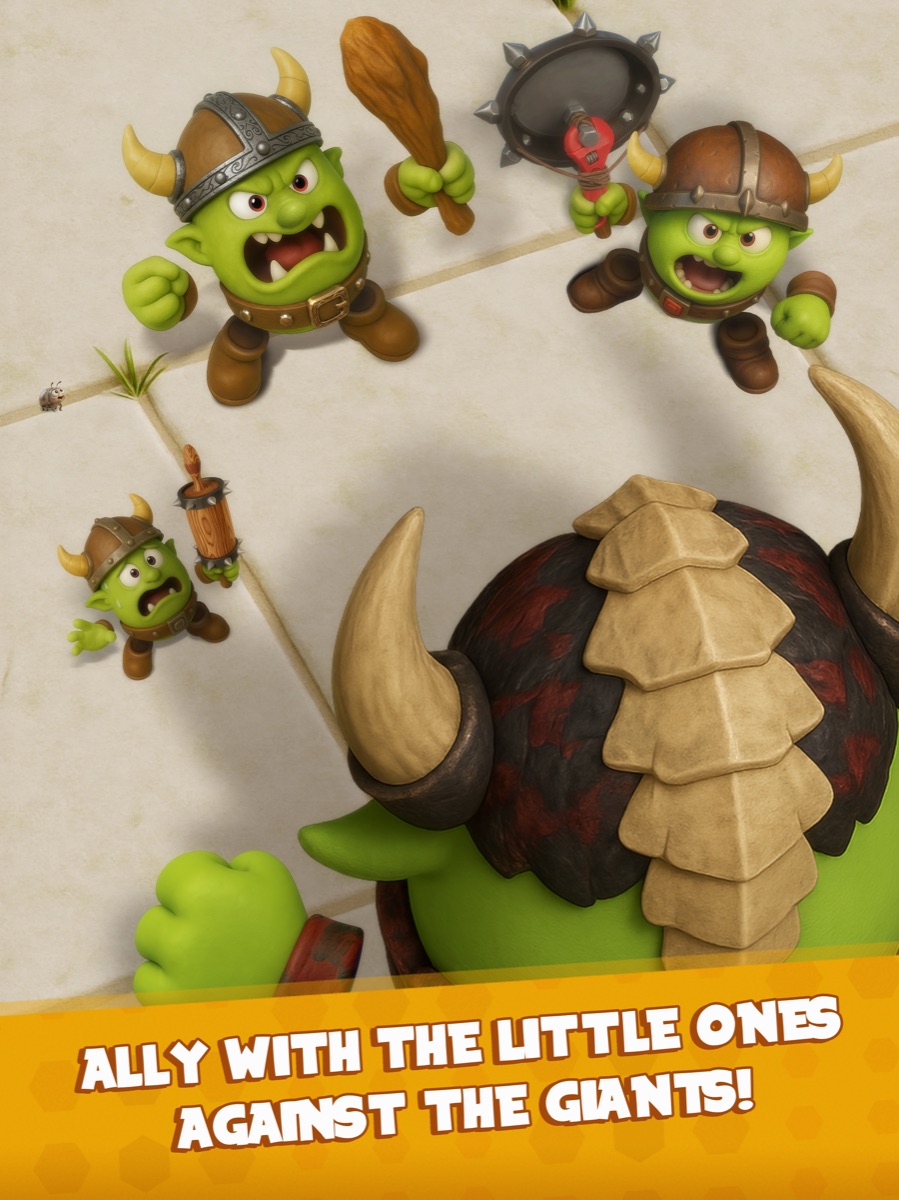 BamBam! Screenshot – Ally with the little ones against the giants