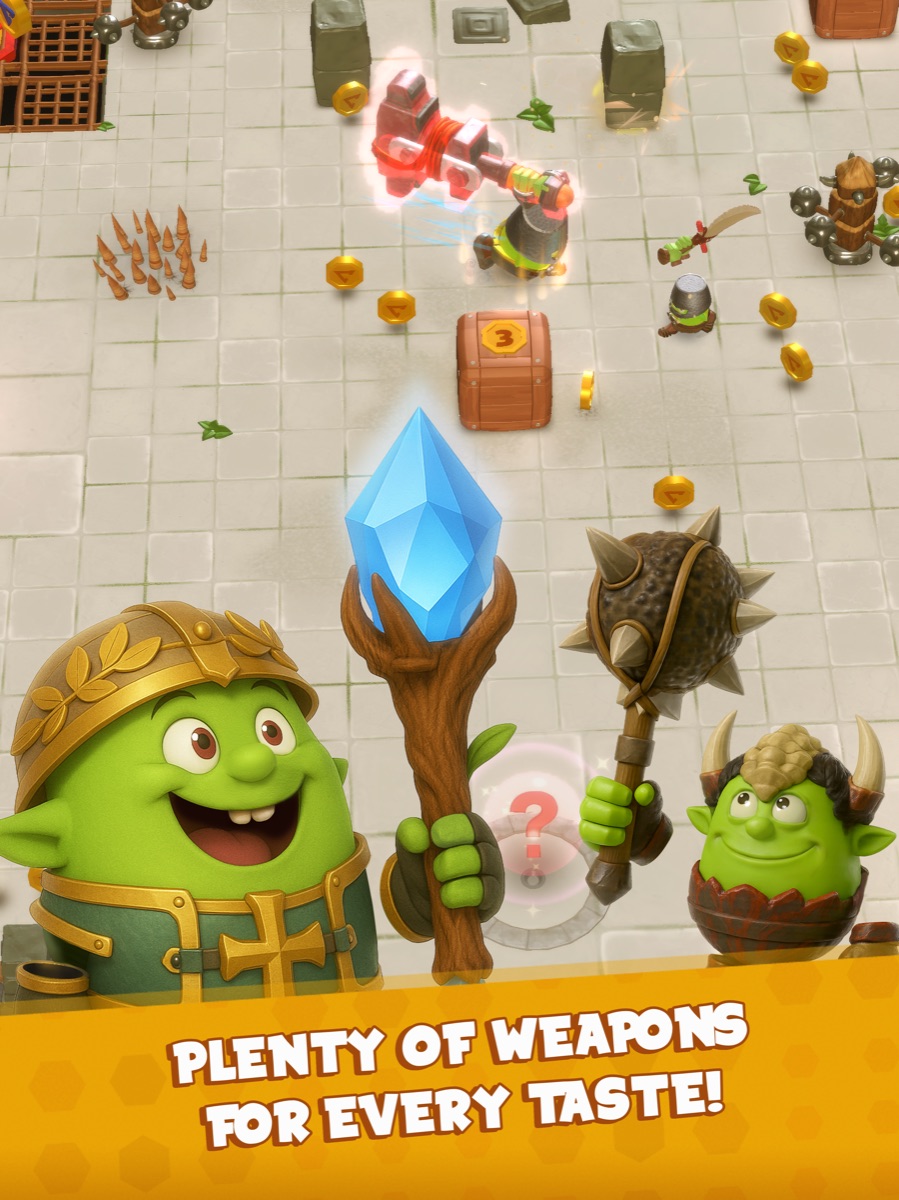 BamBam! Screenshot – Plenty of weapons for every taste